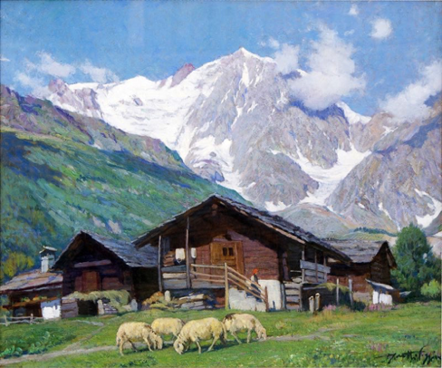 Giornata serena. Monte Rosa Giornata serena. Monte Rosa